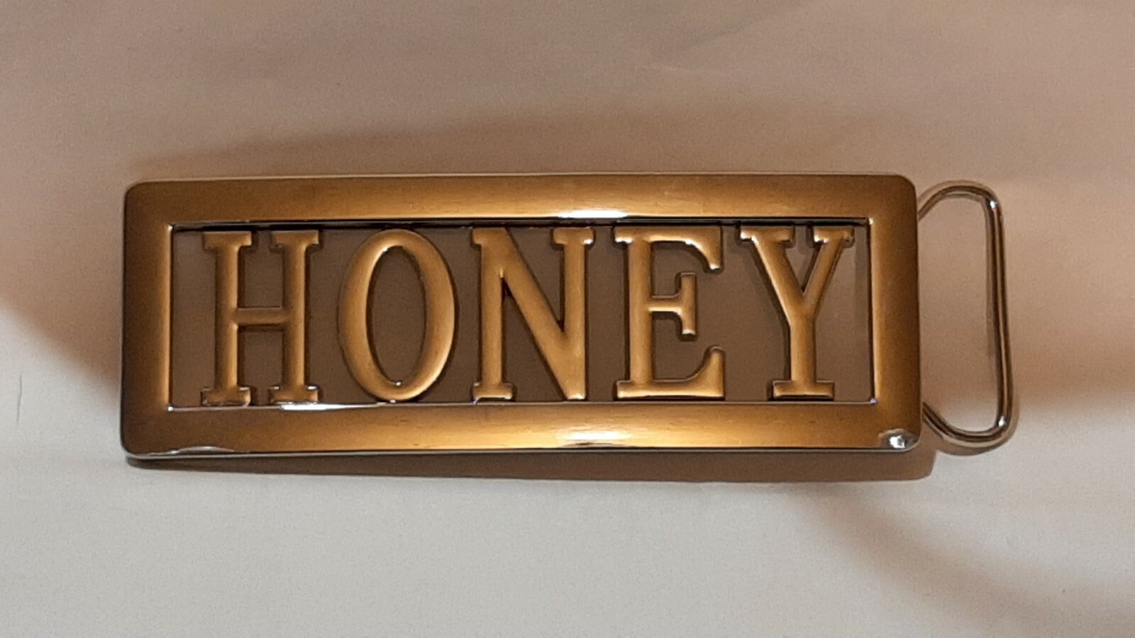 HONEY Name Belt Buckle -Put your name or word on Buckle