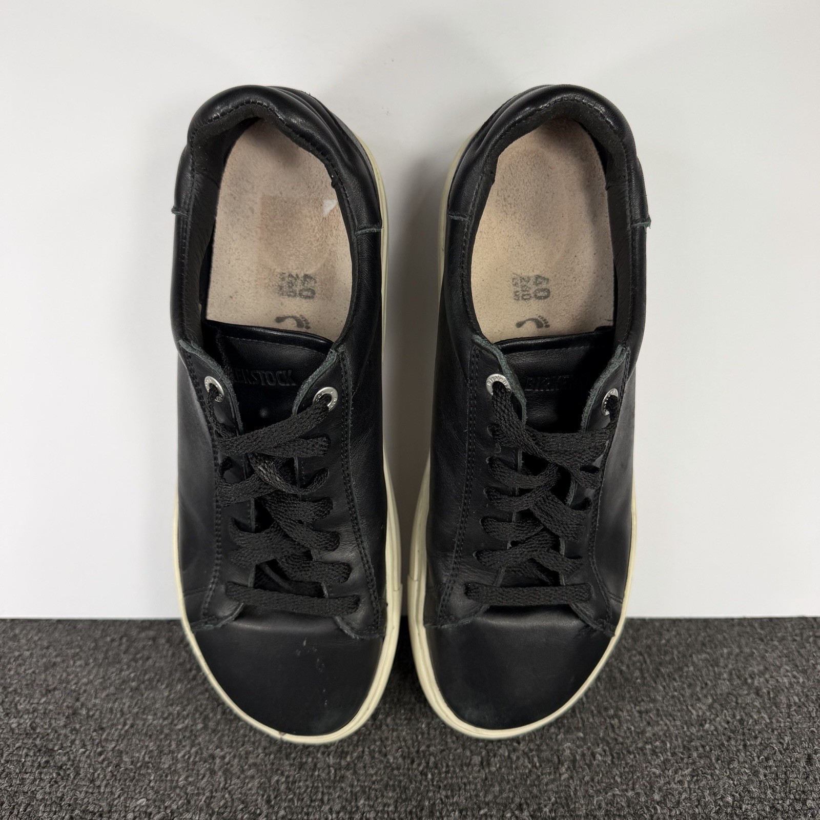Birkenstock Bend Low Black Leather Casual Shoes Women’s Size EU 40 US 9-9.5 Lace