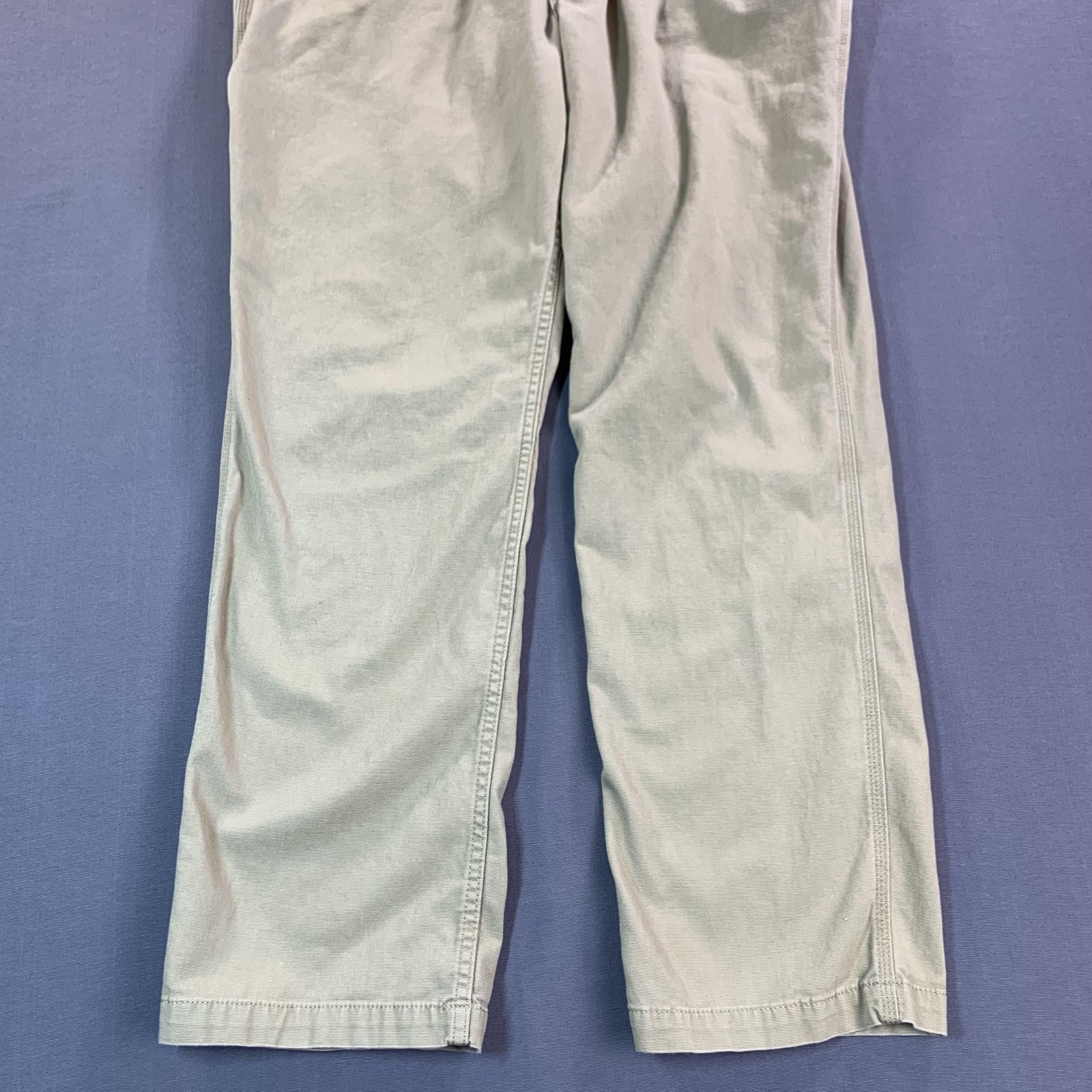 Carhartt Rugged Flex Relaxed Fit Carpenter Pants Mens 38×32 Beige Canvas Stretch
