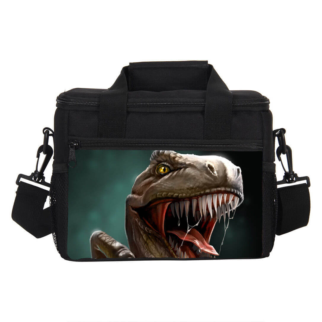 Cool Dinosaurs Dino Kids Large School Backpack Cooler Lunch Box Pen Case Set Lot