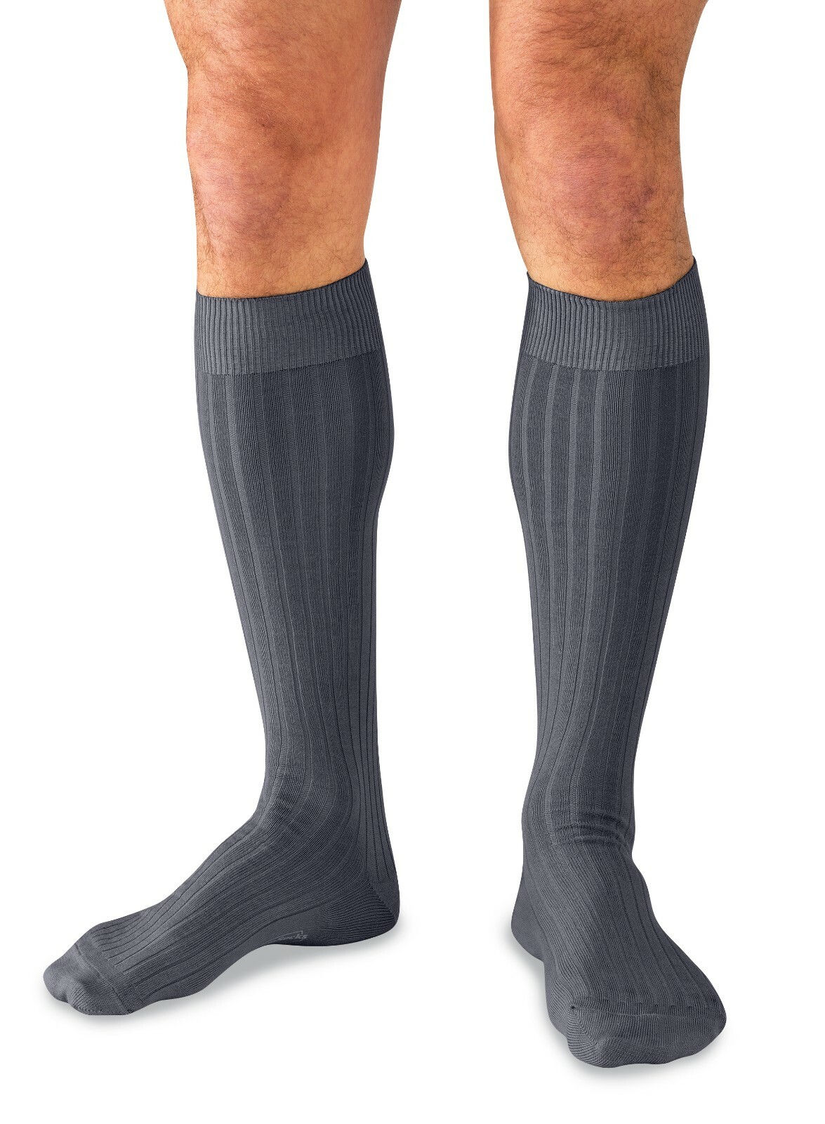 6 Pairs Men’s Dress Socks, Cotton Knee High Over the Calf Luxury Dress Socks