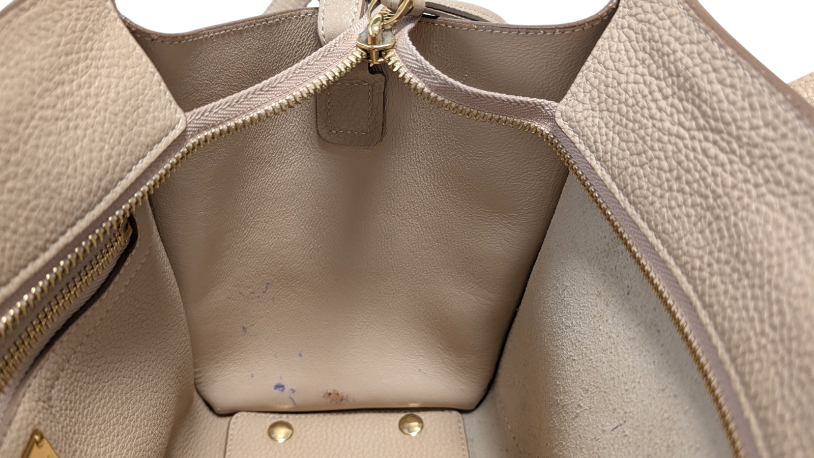 Salvatore Ferragamo Shoulder Hand Bag AMY Gancini Leather Pink Beige