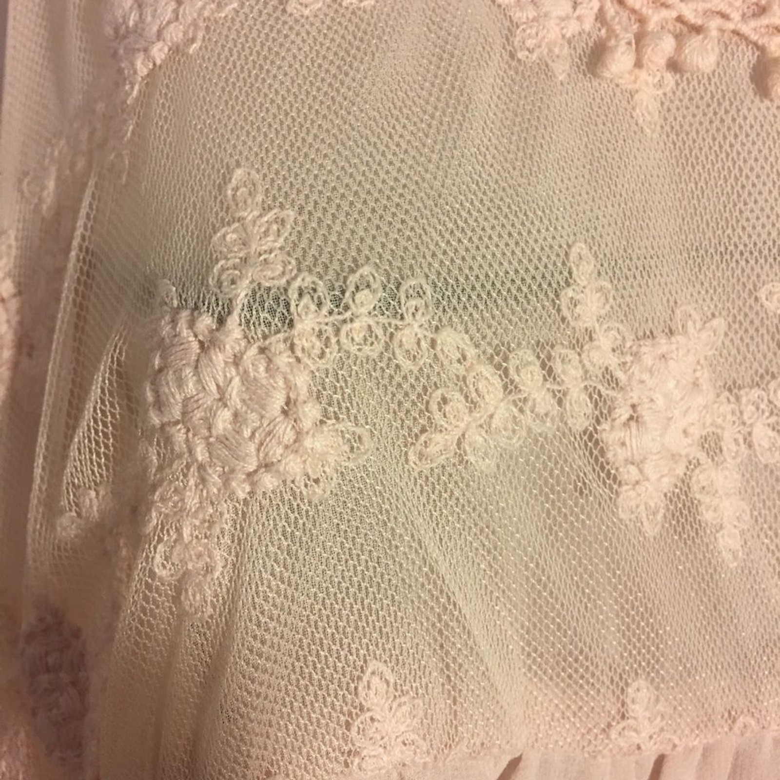 Lace Vintage pink top M