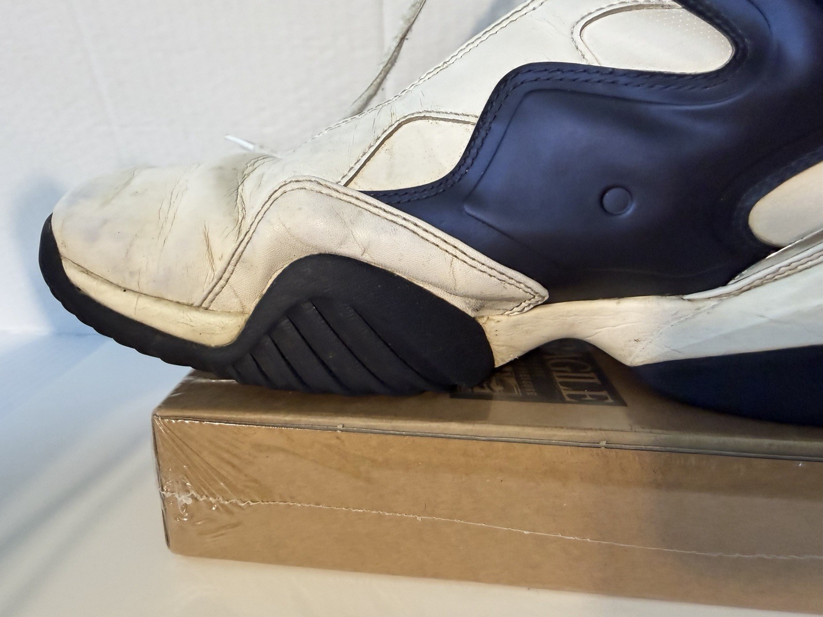 vintage pair of Reebok ATR The Pump basketball shoes,