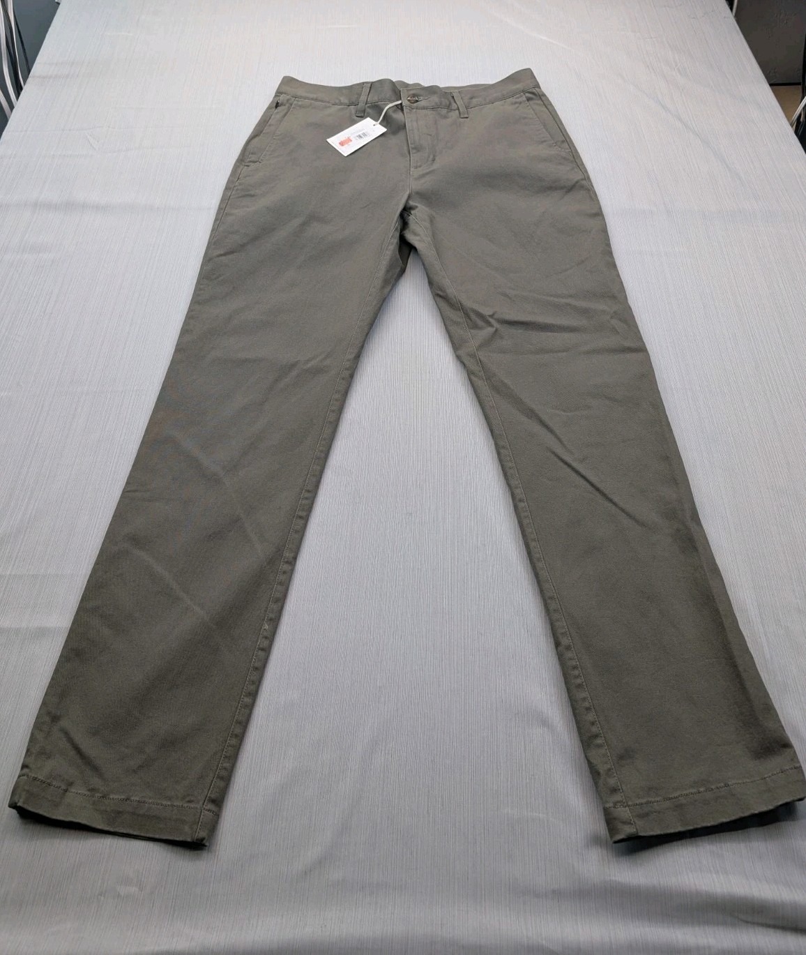 Free Fly Mens Size 33×32 Anchor Chino Pants Tech Zip Smokey Olive Green New