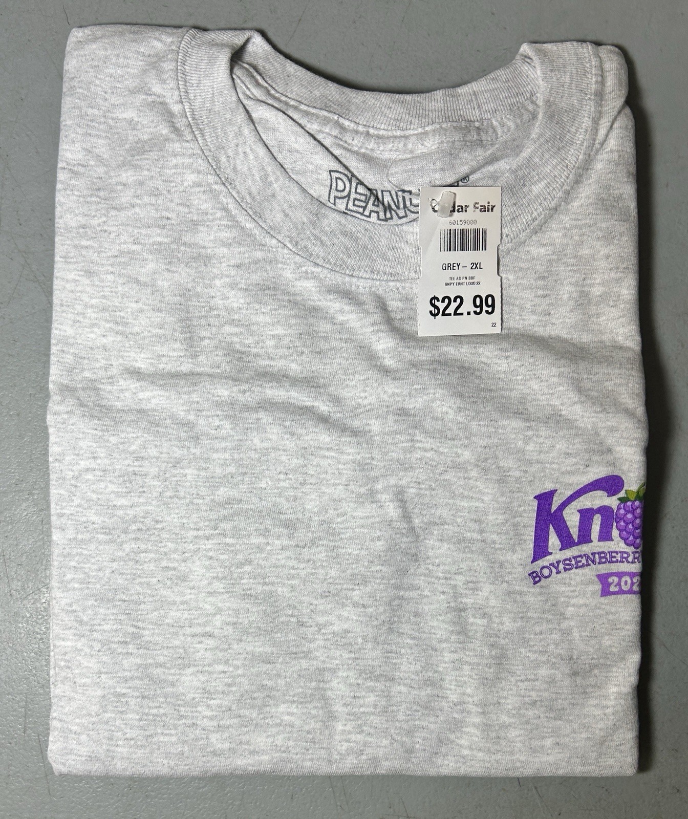 Knott’s Berry Farm 2022 Boysenberry Festival Snoopy & Woodstock T-Shirt 2XL NEW