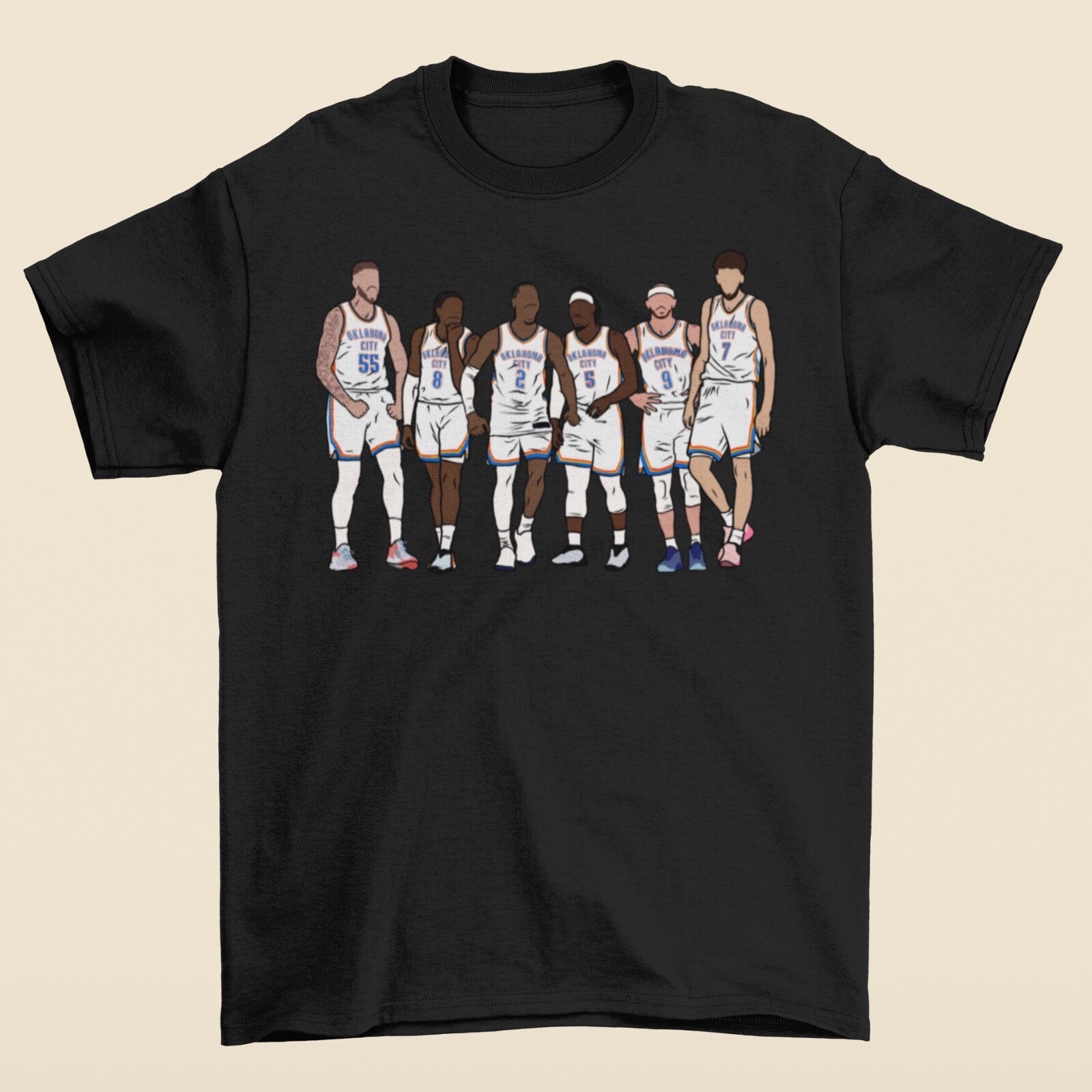 I-Hart, J Dub, Shai Gilgeous-Alexander, Lu Dort, Alex Caruso & Chet OKC T-Shirt