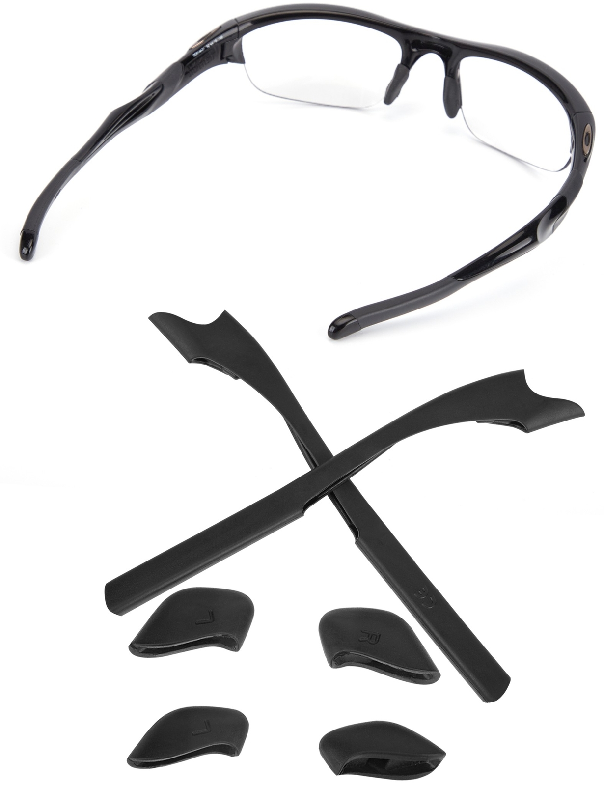 Replacement Earsocks & Nose Pieces for-Oakley Half Jacket 2.0 Sunglass – Options