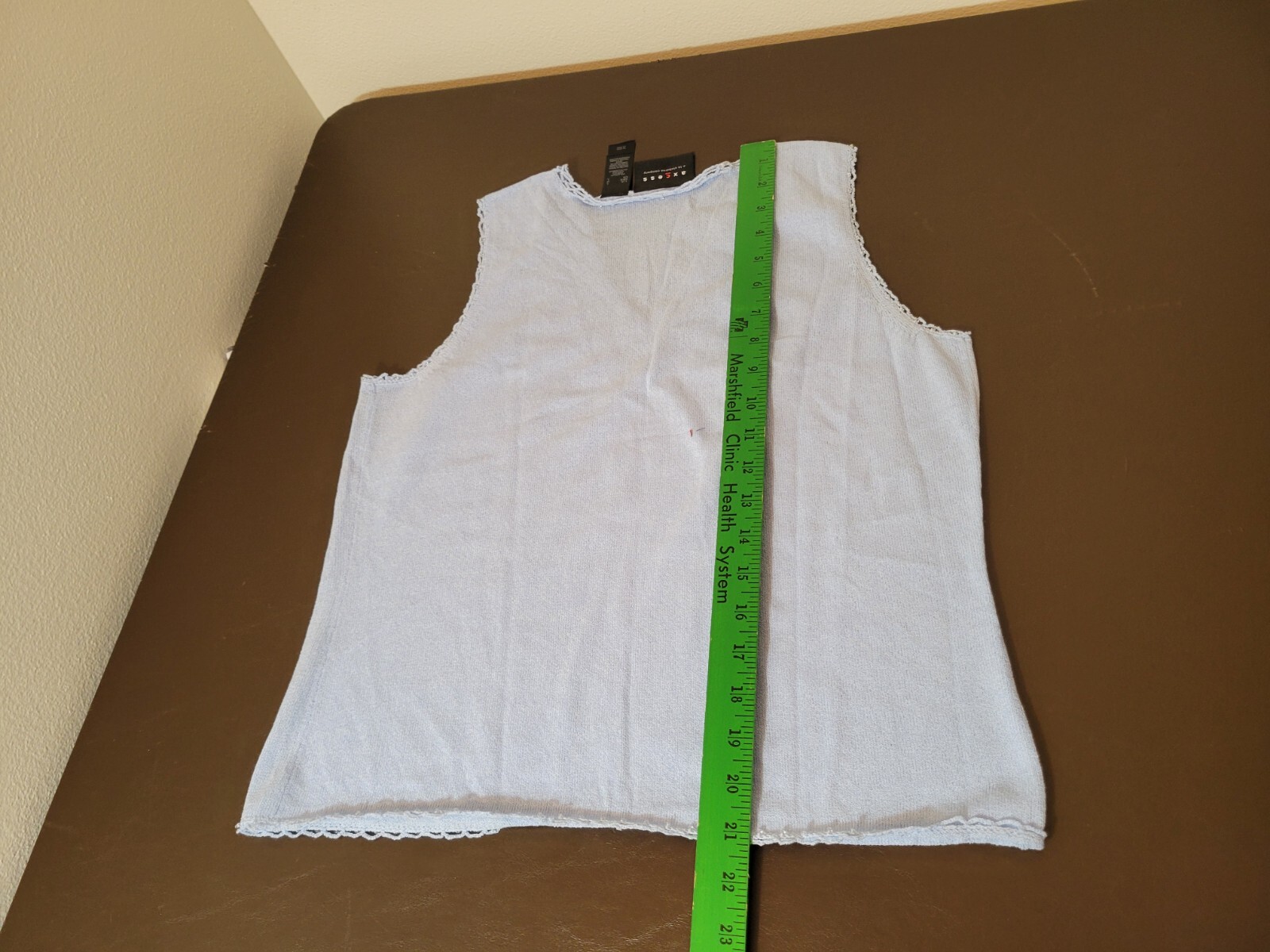 Axcess Womens Large L Blue Sleeveless Top Read DESCRIPTION New Nwt