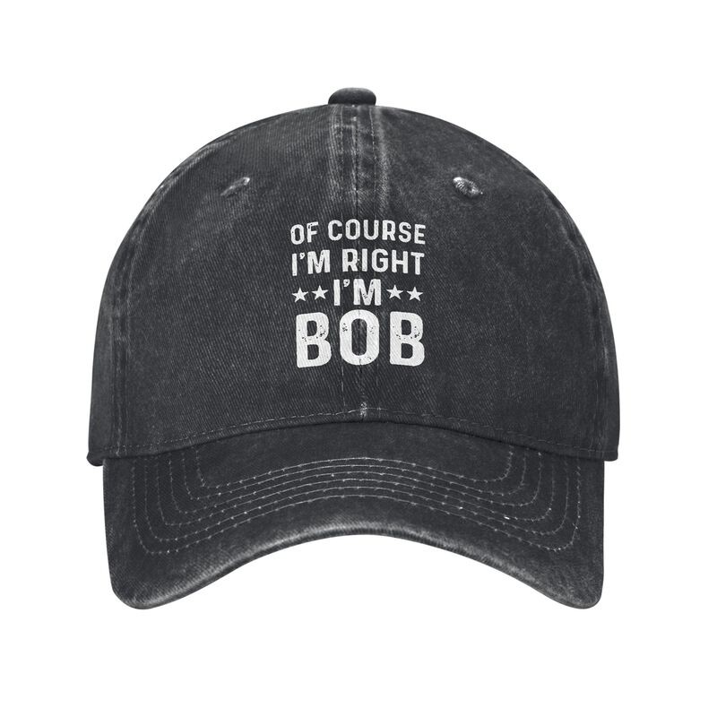 BOB Funny Letter Print Sun Hat Adjustable Unisex Baseball Cap