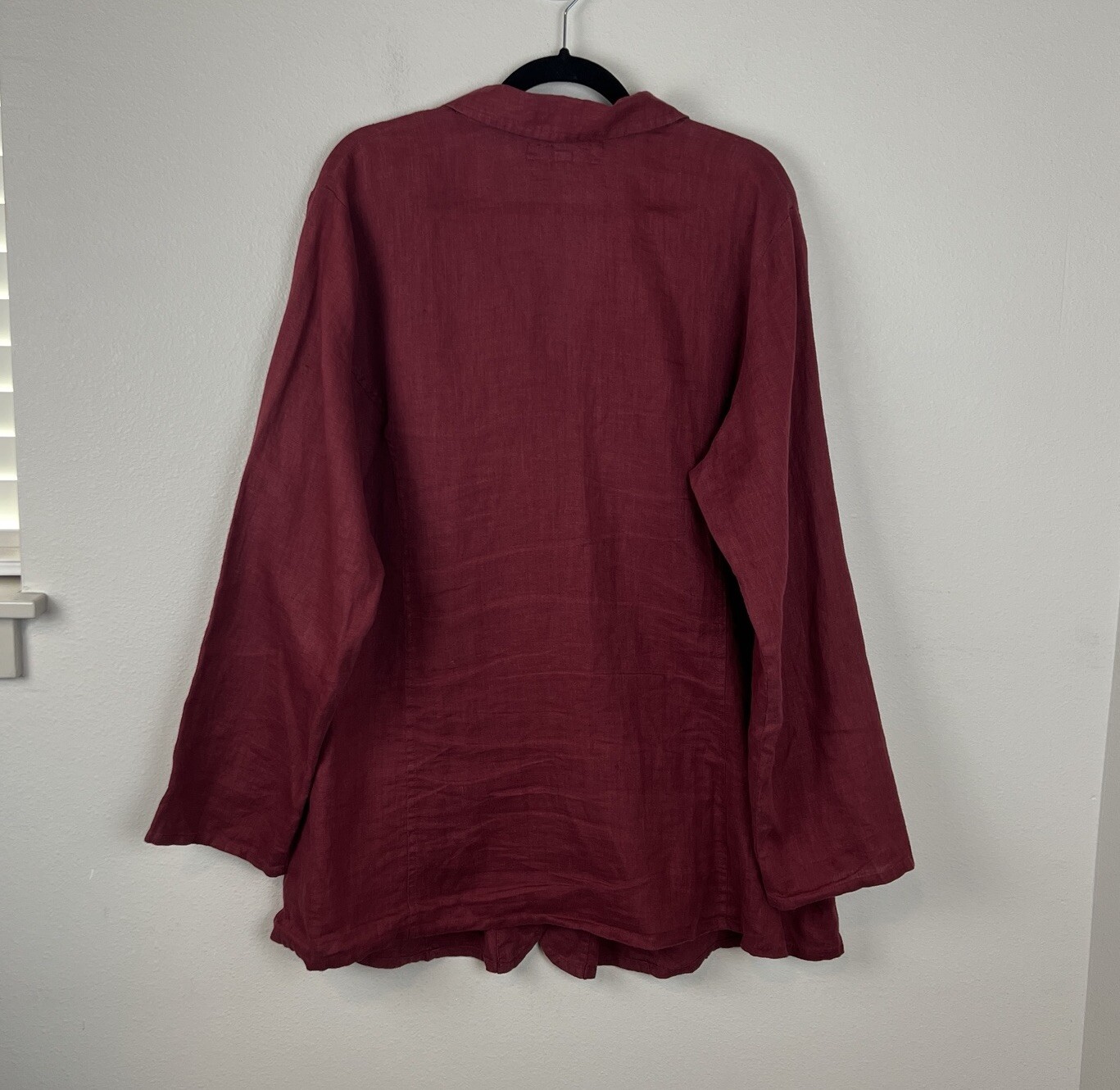 FLAX Linen Oversized Tunic Shirt Women’s Sz M Lagenlook