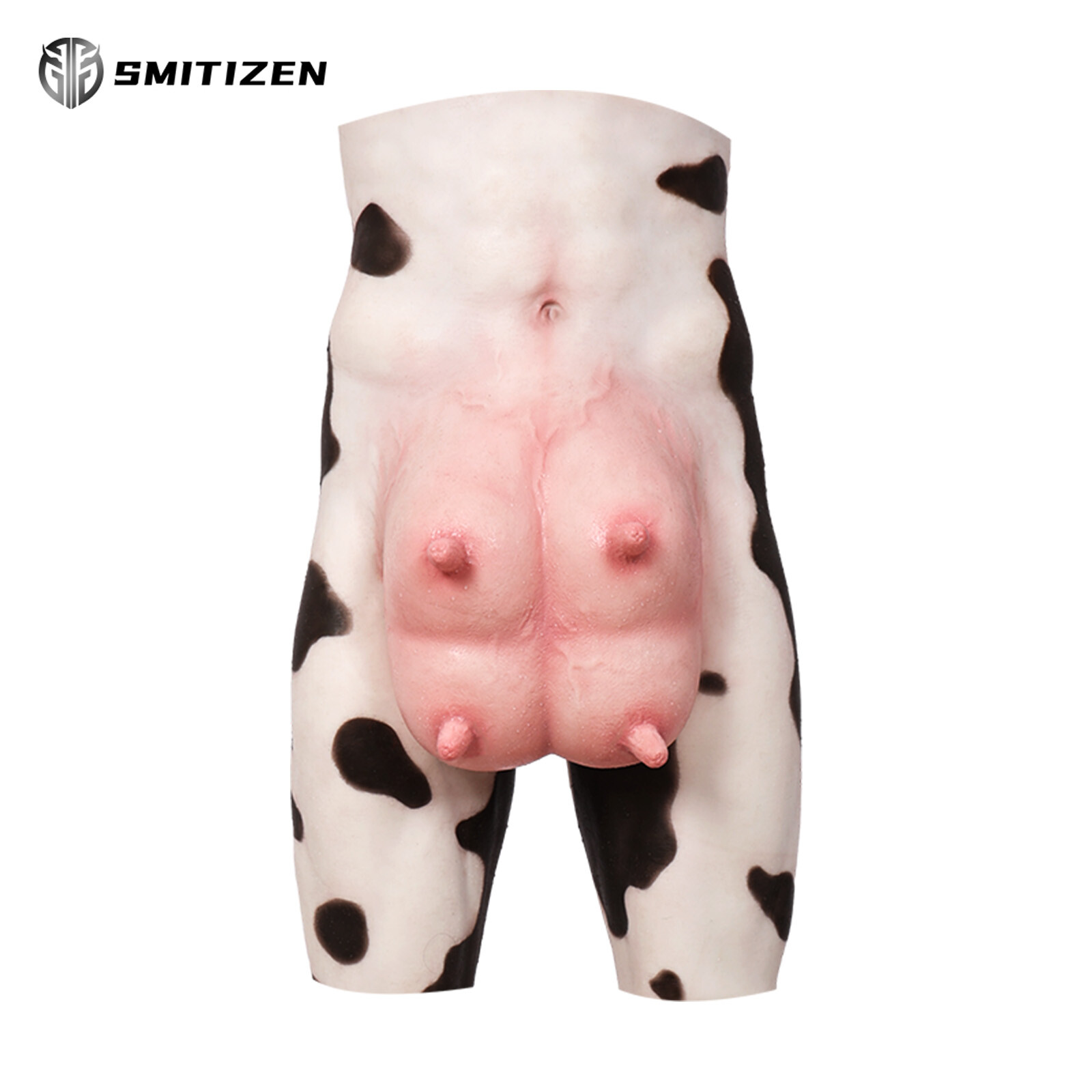Smitizen Silicone Black-and-white Spots Cow Udders Fetish BDSM Cosplay Costumes