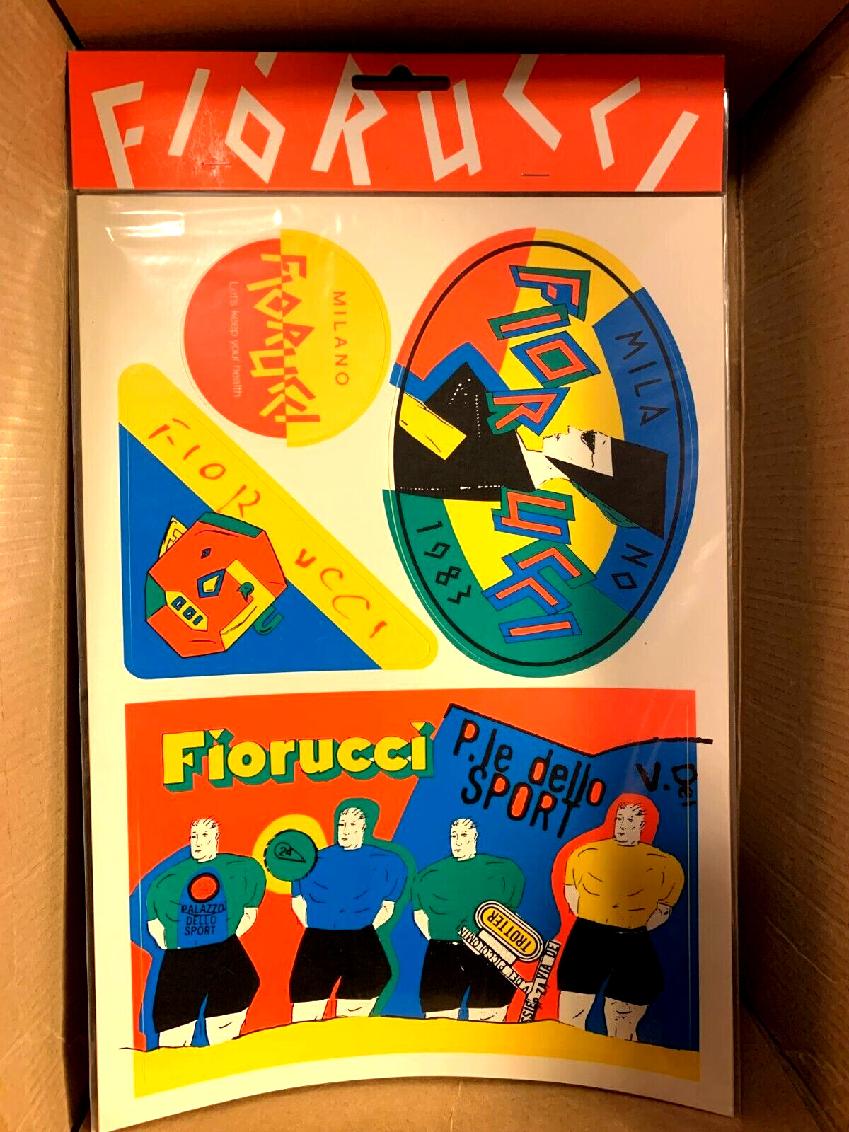 FIORUCCI 1983 VINTAGE DECAL STICKER PACKAGE COLLECTIBLE HIGH FASHION NOS N/M