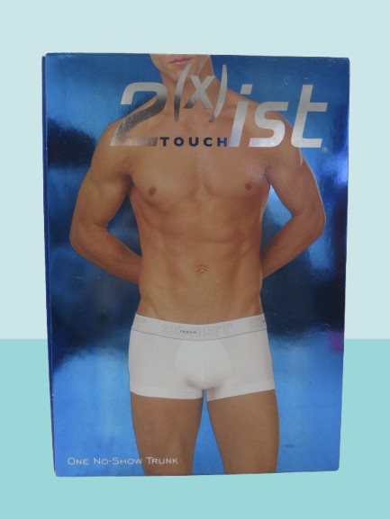 2(X)IST TOUCH ONE NO SHOW TRUNK NAVY SIZE X-LARGE