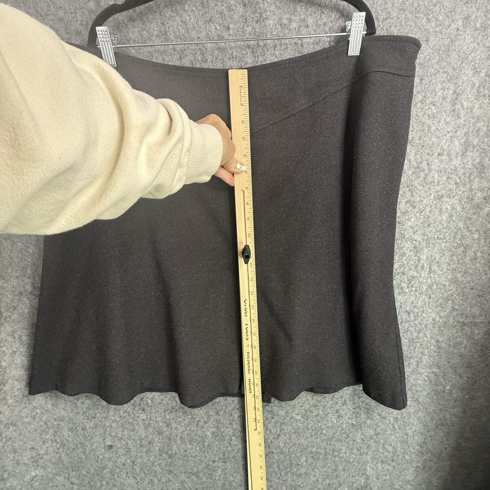GEORGE Designs by Mark Eisen Women’s Greystone Wool Blend A-Line Skirt Size 22W