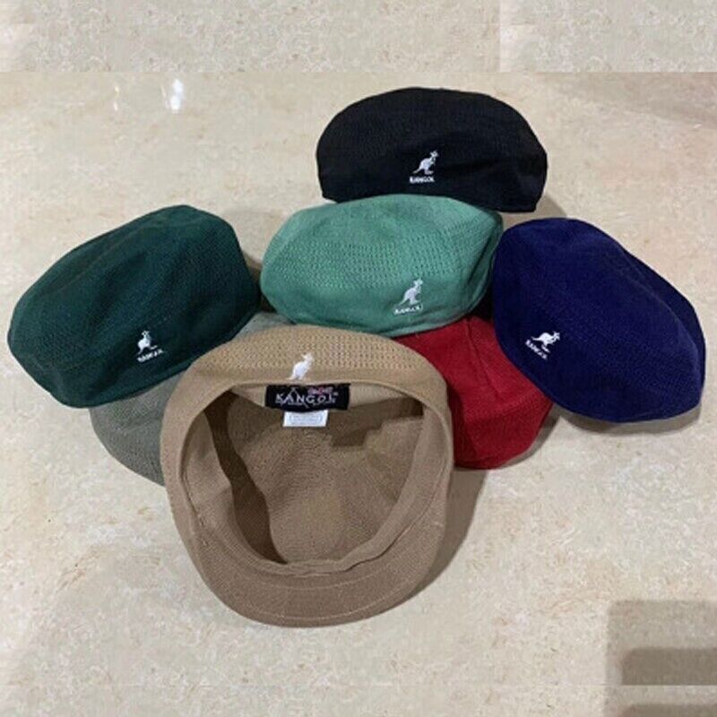 Kangol Wool 504 Flat Cap Men Women Casual Woolen Beret Hat Winter Newsboy Caps