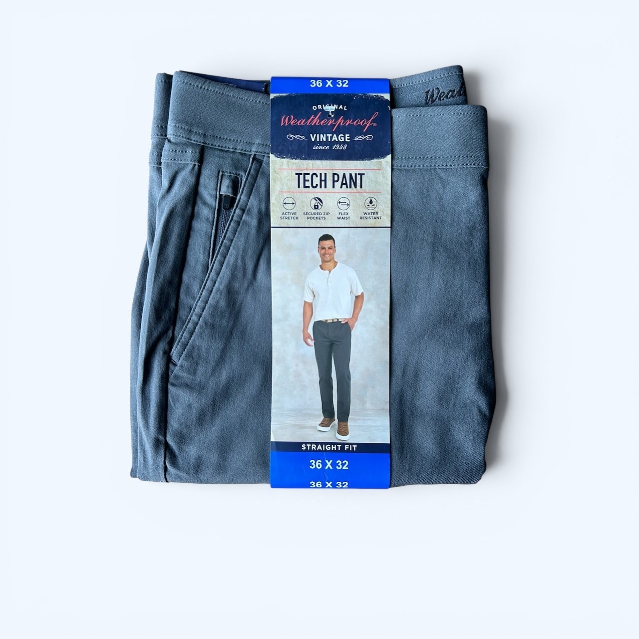 Weatherproof Vintage Men’s Tech Pant Gray Size 36×32