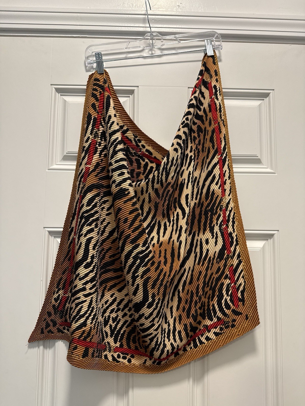 Women’s Leopard Print Silk bandeau tie top