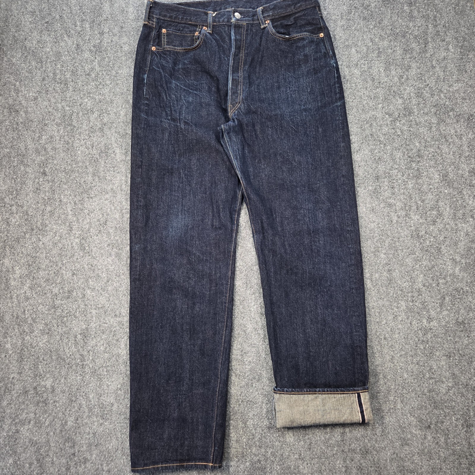 Buck Mason Jeans Mens 36×34 Japanese Loomstate Selvedge Full Saddle Denim USA