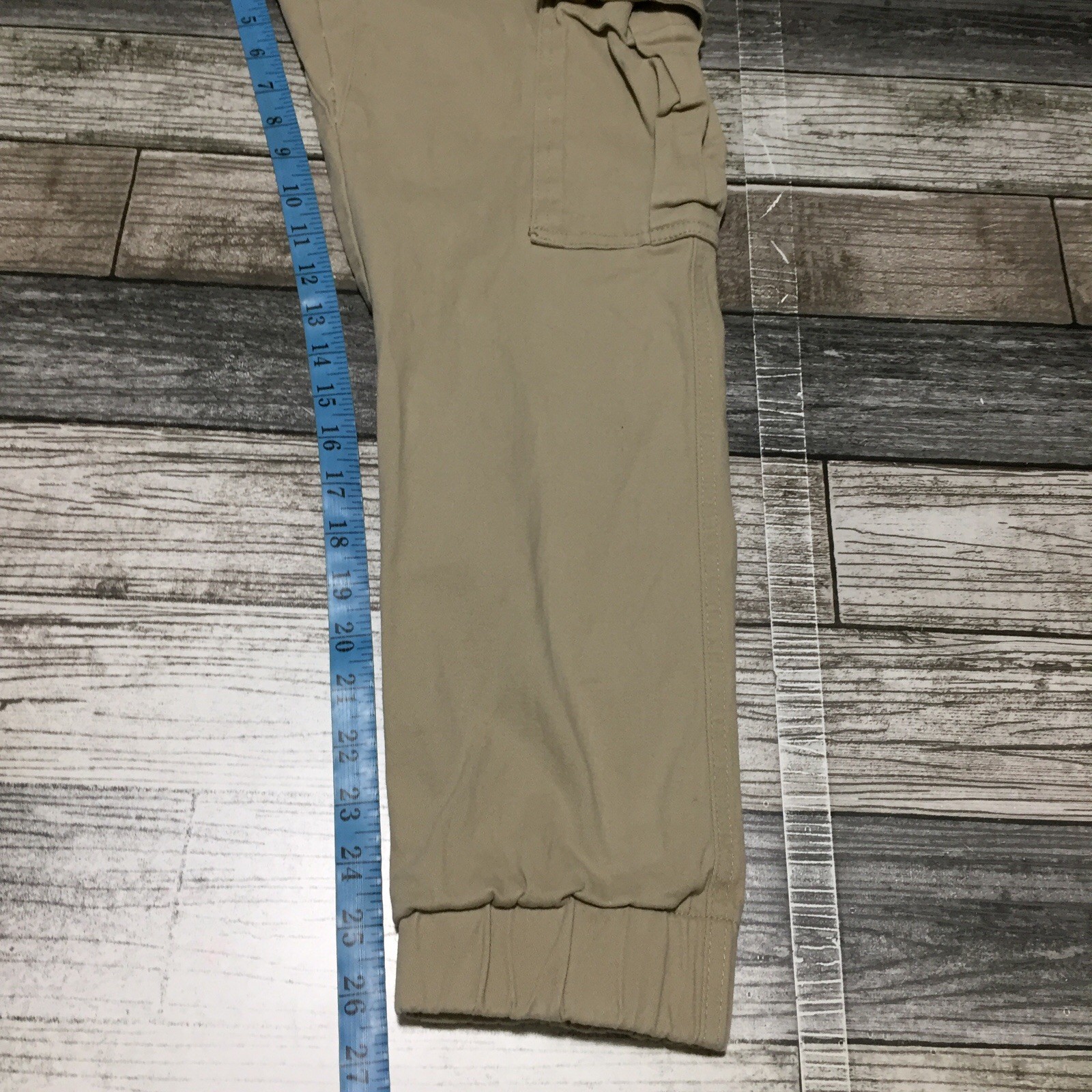 Wesc Slim Utility Cargo Jogger Pants Drawstring Men’s M Tan (Inseam 26.5) READ