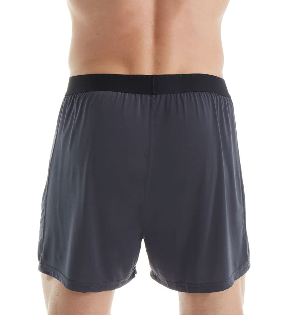 Perry Ellis Men’s Tailored Soft Luxe Solid Boxer Briefs Underwear – Lightwei…