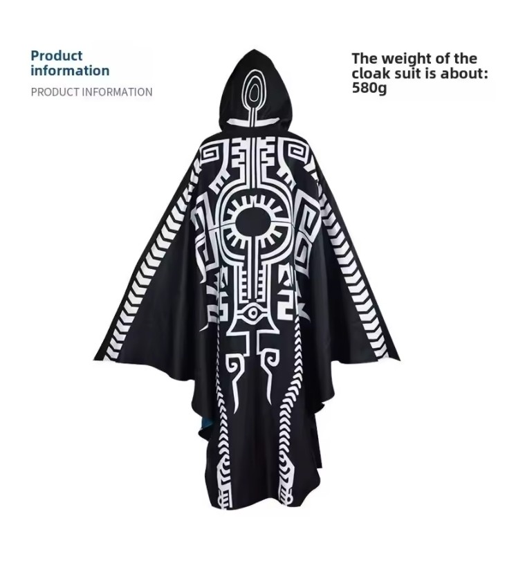Cosplay Costume Set Dress Cloak Belt Full Outfit Role Play Halloween