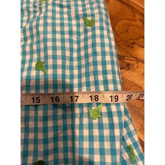 Lilly Pulitzer Ice Cream Cone Gingham Dress Size M Blue White Summer Sundress