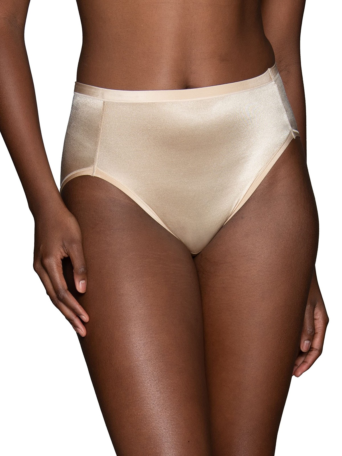 Vanity Fair Body Caress High Cut Panties Size 9 Damask Neutral 13137 3 Pack NWT