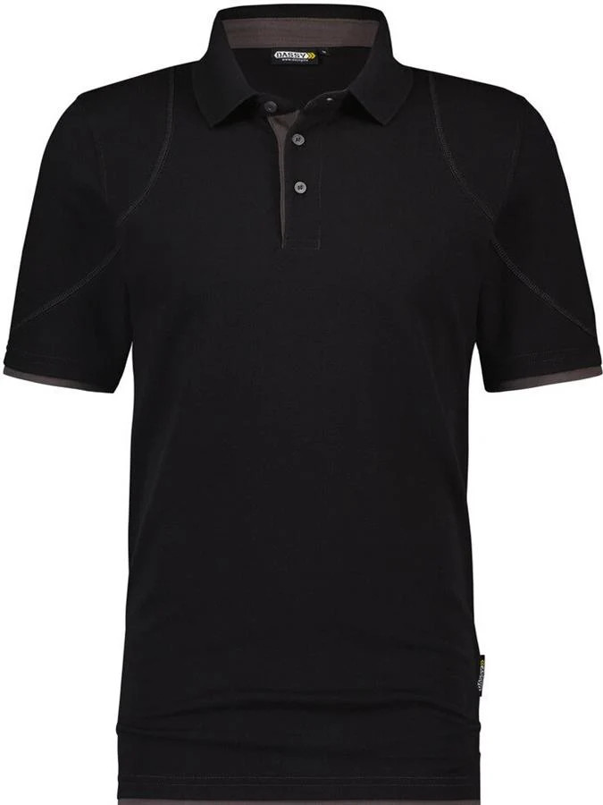Dassy Polo Orbital Black Grey XL