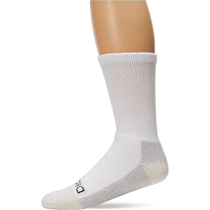 Dickies Steel Toe Blister Resister White Mens Socks 6-12 #8825 2 pairs