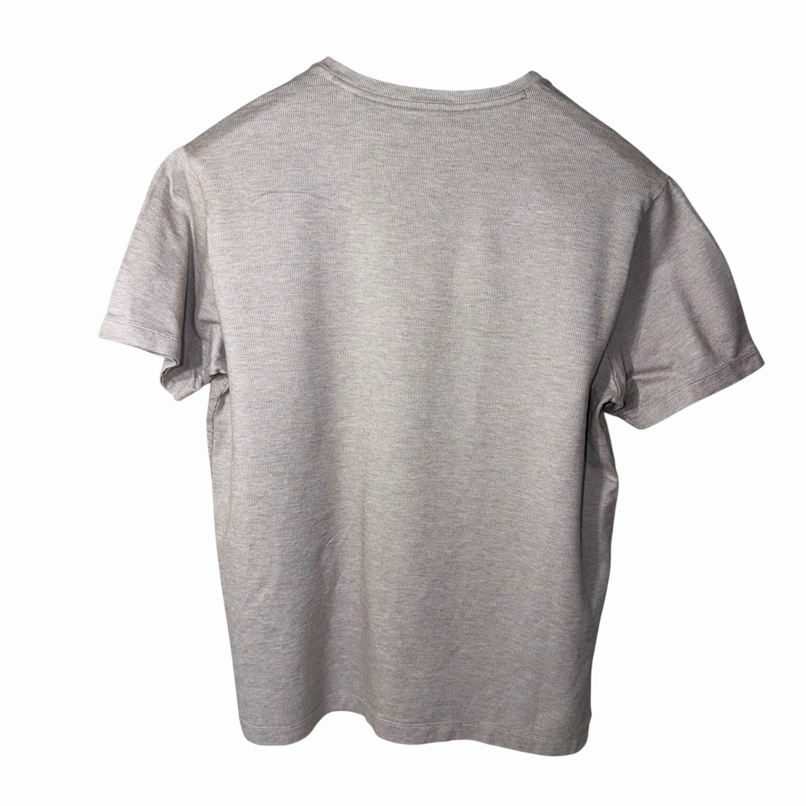 Hart Schaffner Marx Men’s Gray Textured V-Neck T-Shirt 100% Cotton Size XL