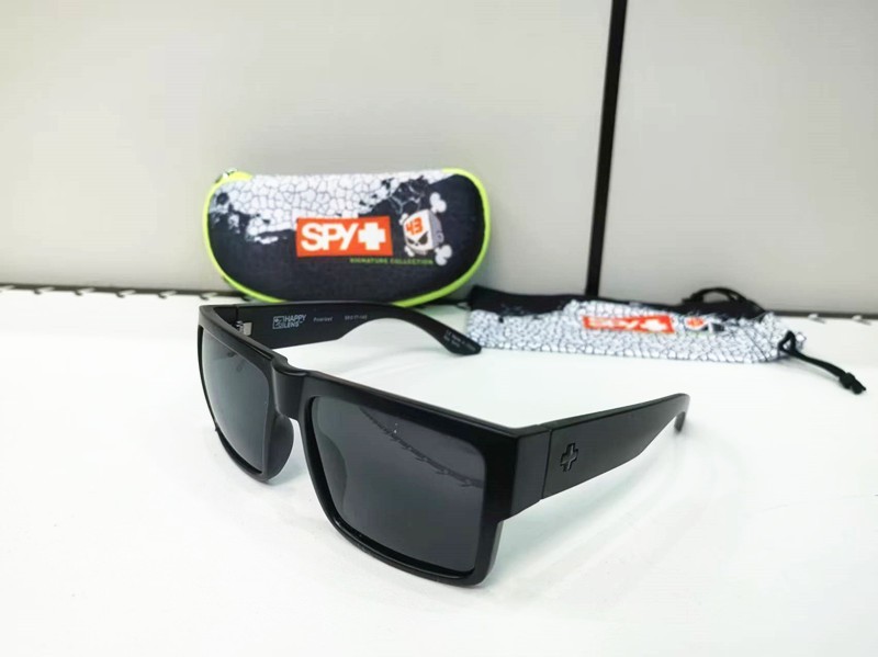Spy Cyrus Men’s HD Polarized Sunglasses Matte Black Happy Lens-original box