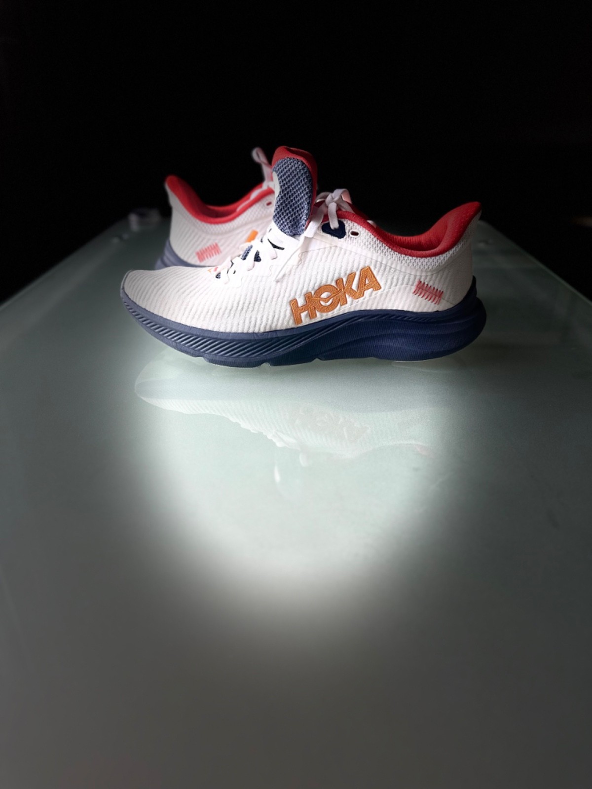Size 9.5 – Hoka One One HOKA Solimar White Nautical Dusk