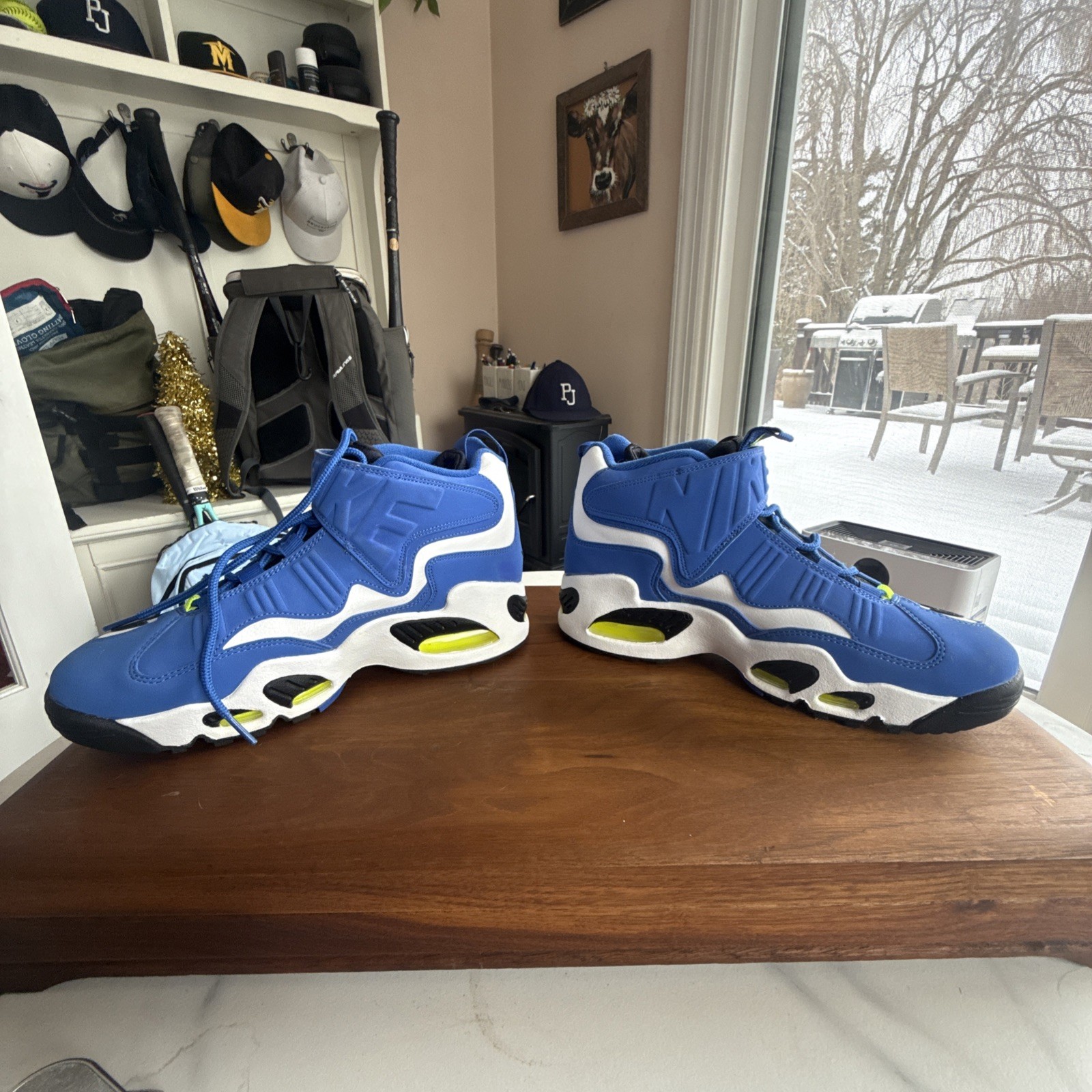 Size 7 Nike Air Griffey Max 1 2021 Varsity Royal White Suede (DJ5161-400)