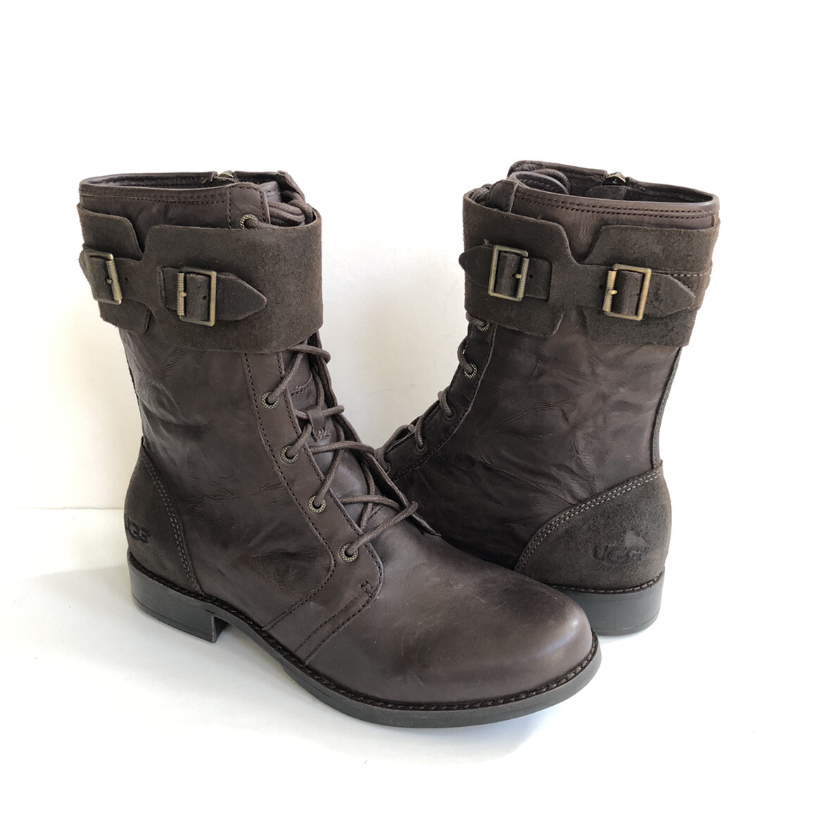UGG MAAVERICK LODGE WATER RESISTANT LEATHER BOOTS US 10 / EU 41 / UK 8.5