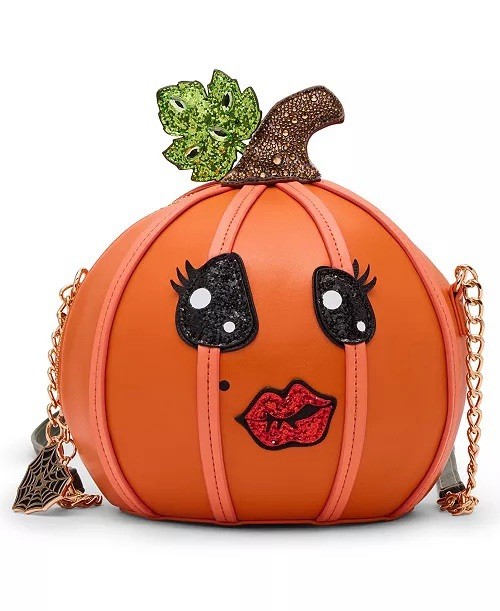 NWT Betsey Johnson PUMPKIN Crossbody Bag Halloween EXCLUSIVE No Guts No Glory