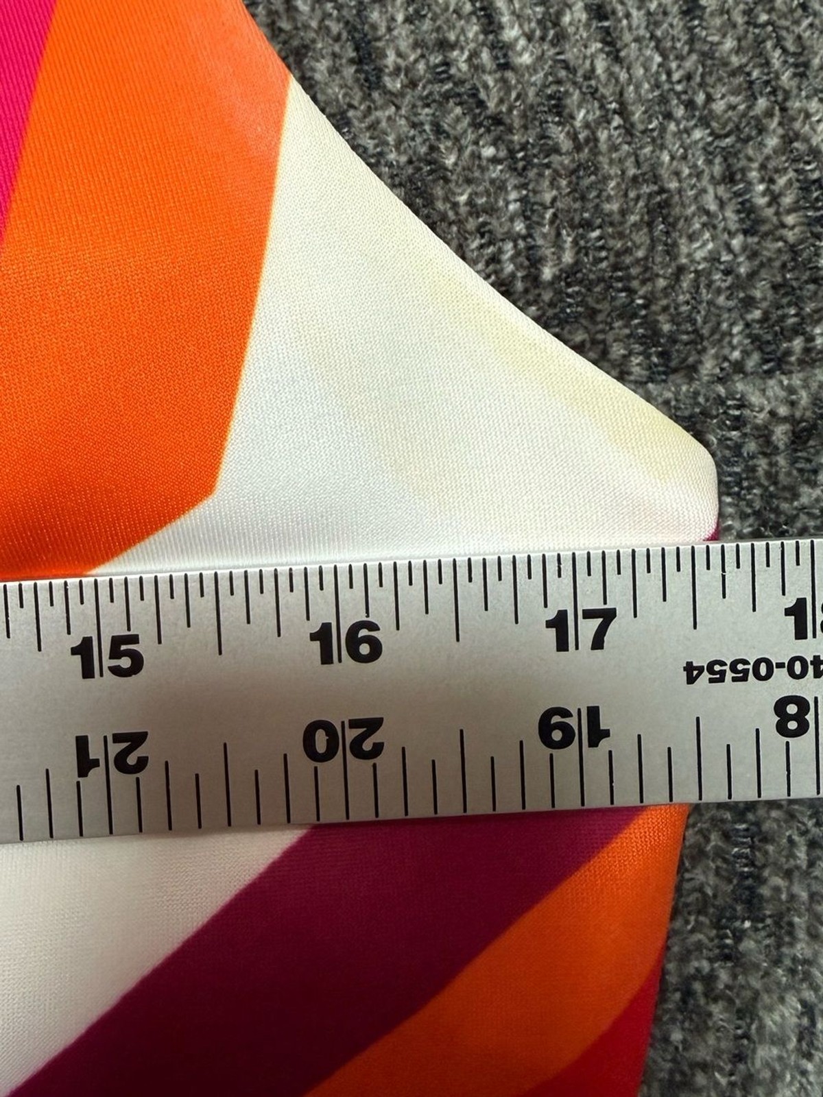 CalvinKlein geometric abstract sleeveless scuba dress (10) orange/yellow/red/wh
