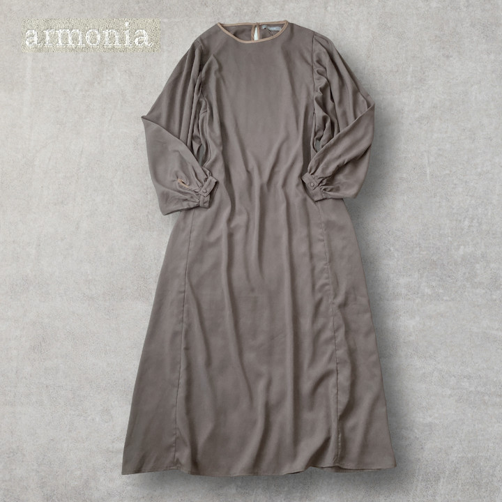 NWT Casual Relaxed Loose Fit Long Dress Soft Fluid Flowy Puff Sleeve Tie Waist