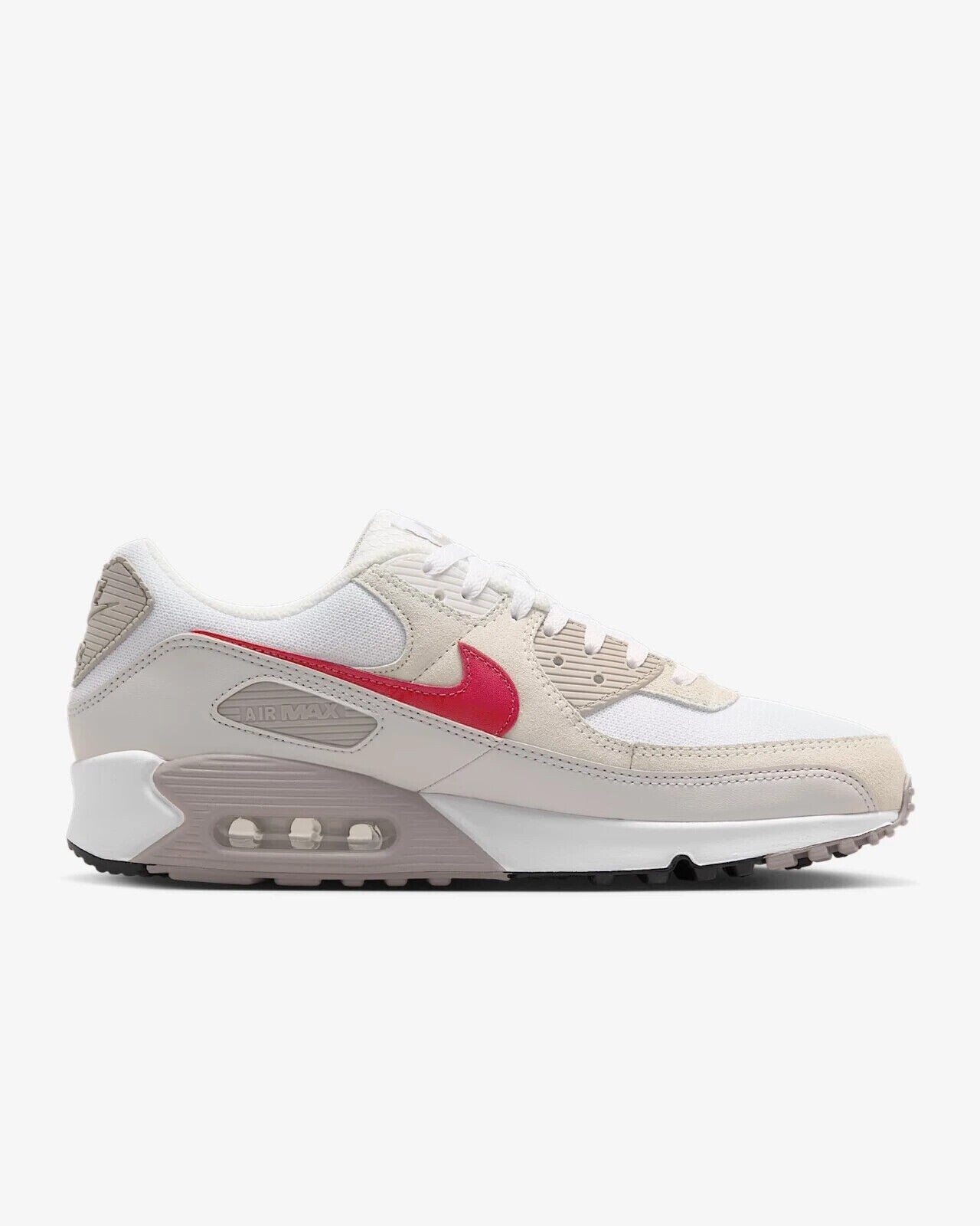 Nike DM0029-113 Air Max 90 White College Grey Vast Grey Red Men’s shoes mot04