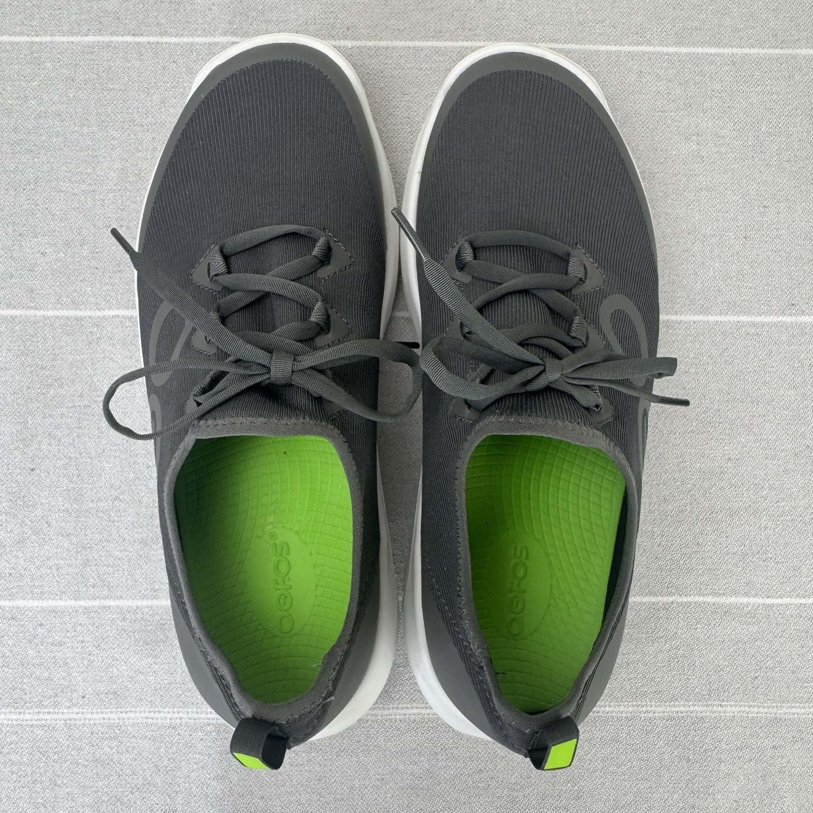 OOFOS OOmg Sport LS Recovery Comfort Sneakers Low Top Volcanic Ash Gray 10
