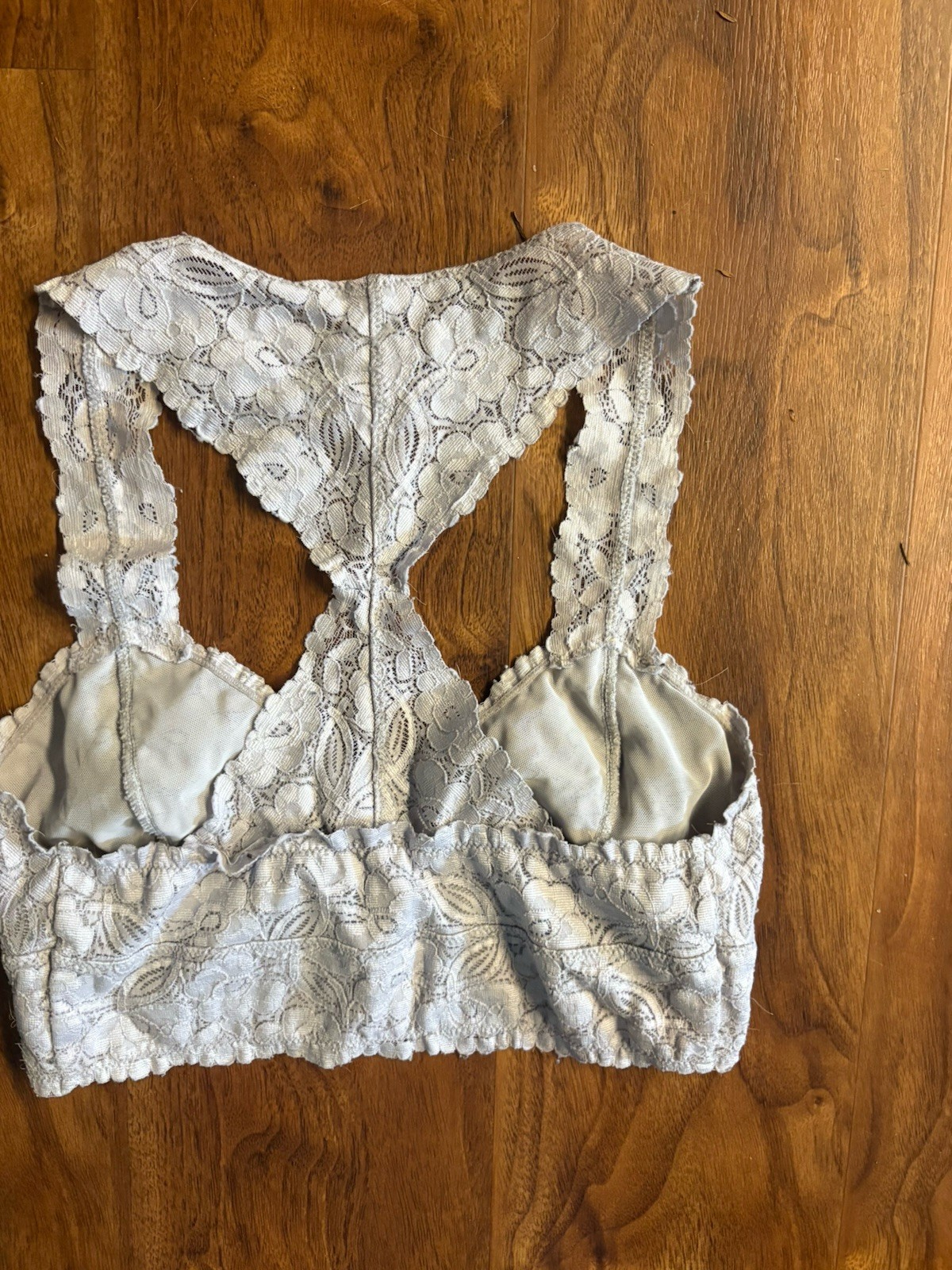 Intimately Free People Women’s Gray Floral Lace bralette XS/S