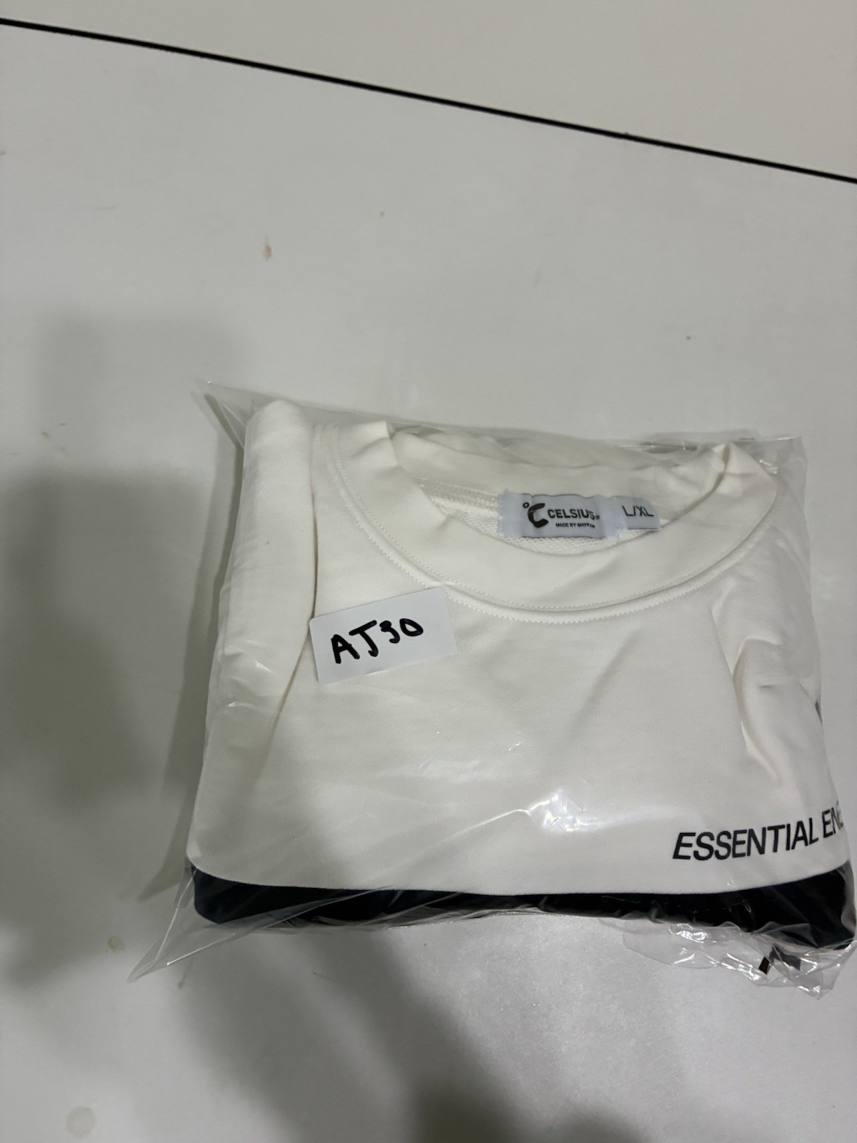 Celsius Energy Sweatshirt Large White Essential Energy Promo Athletic Streetwear