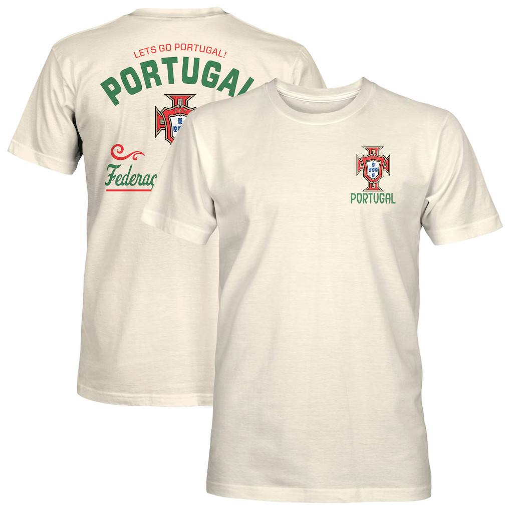 Portugal Soccer Inspired Let’s Go Team Heavyweight Graphic Tee Shirt