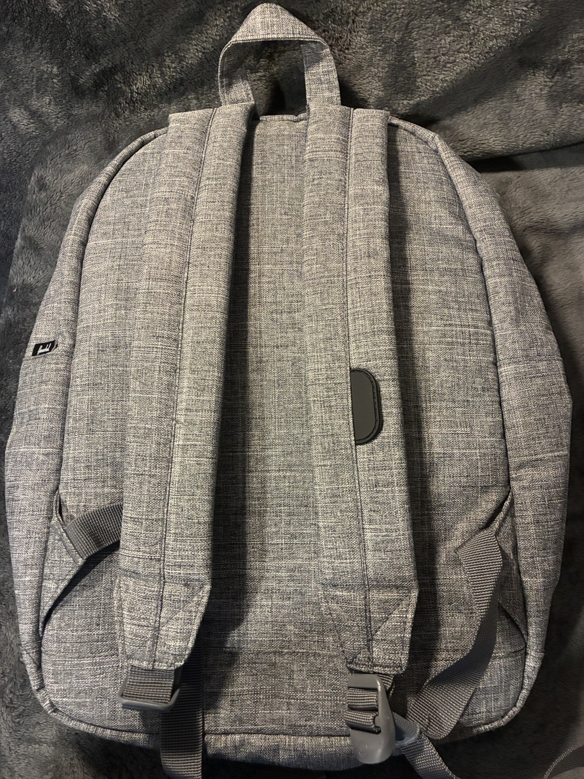 Herschel Supply Co Pop Quiz Backpack Raven Crosshatch Gray Travel School Unisex