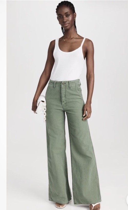 MOTHER The Major Sneak Roller Wide Leg Pant Roger That Wash 28 NWT $238