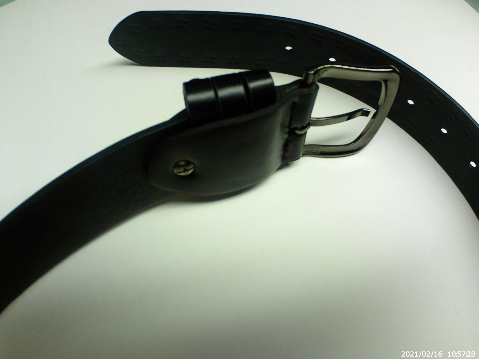 Belt Studded Riveted Black Leather Punk Gothic Grunge Length 42″ Width 1.5″ NEW