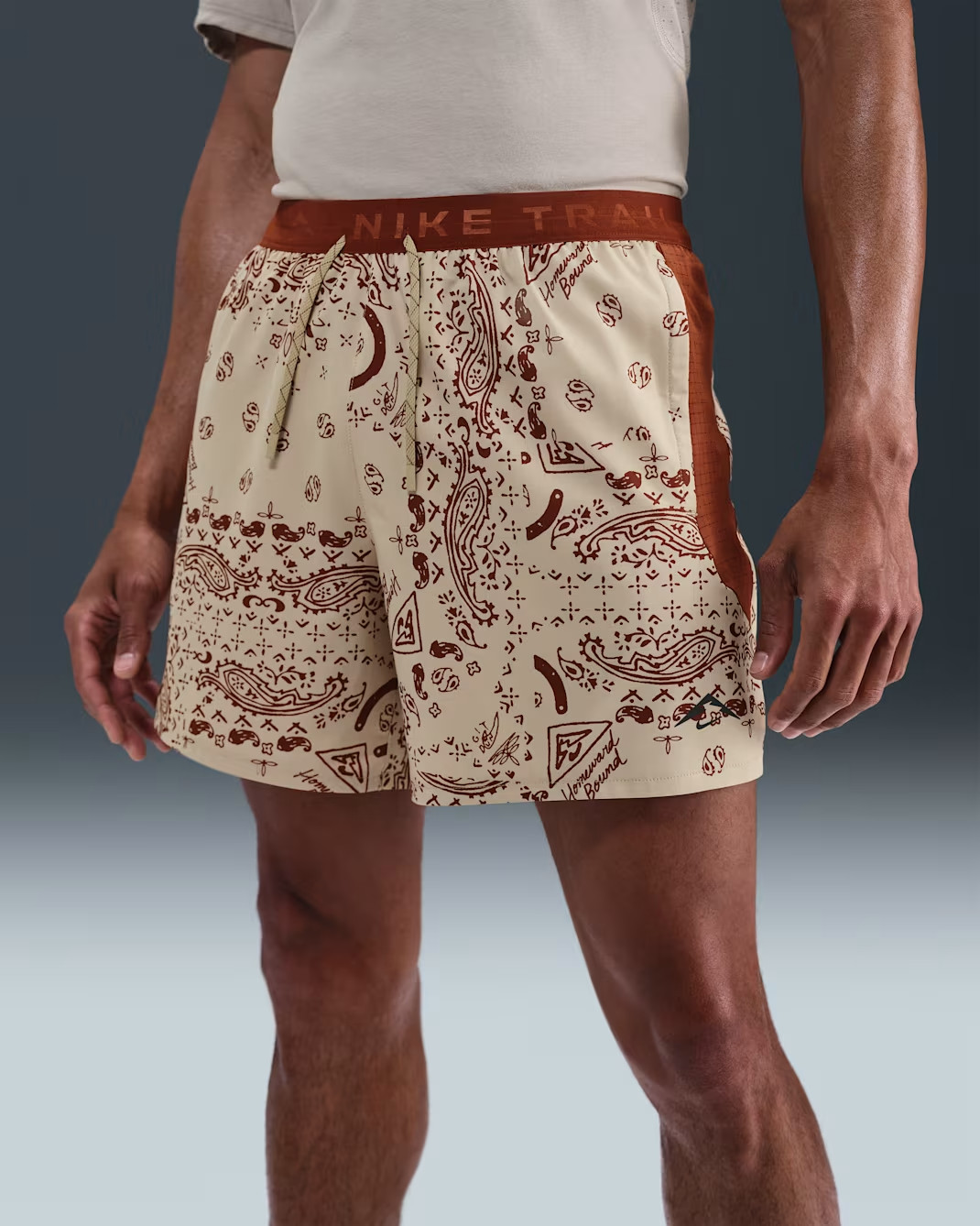 New Nike Men’s Large Dri-Fit Trail 6″ Brief-Lined Running Shorts HJ4174-253