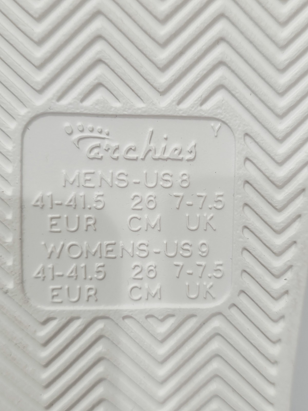 Archies Arch Support Thong WHITE LEATHER Flip Flops Sandal Men 8 Women 9 New