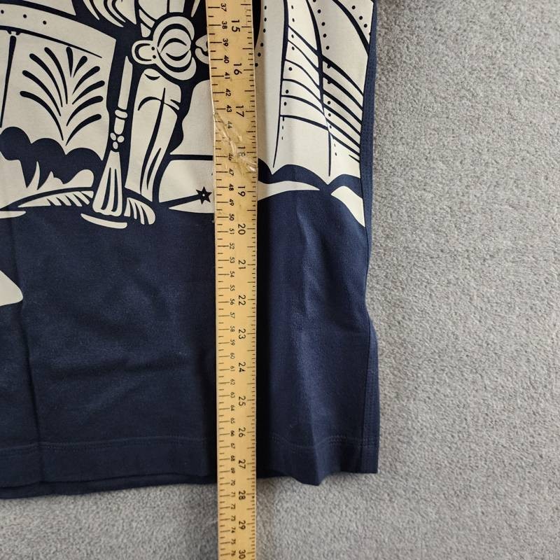 BURBERRY Equestrian Knight Print T-Shirt Men’s M Storm Crew Neck Short Sleeve