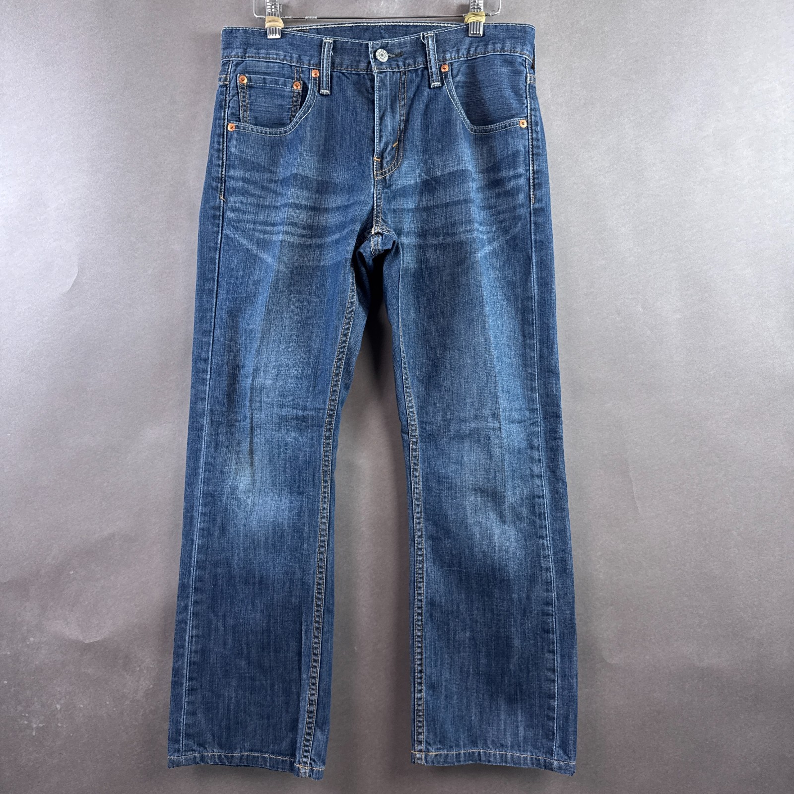 Levis Jeans Mens 30×27 Blue 527 Bootcut Denim Pants Western Faded (Tag30x30)